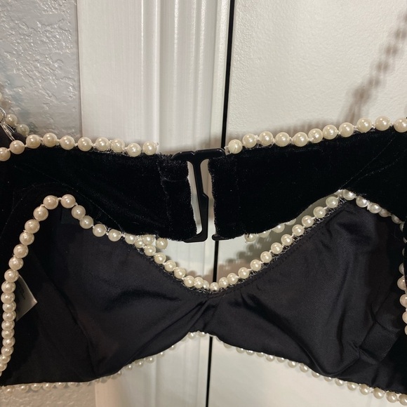 MAJORELLE PEARL VELVET CROP HEARTS - Picture 3 of 9